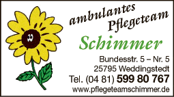 Anzeige Ambulantes Pflegeteam Schimmer