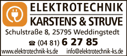 Anzeige Elektrotechnik Karstens & Struve