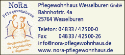 Anzeige NoRa Pflegewohnhaus Wesselburen GmbH