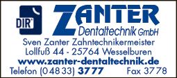 Anzeige Zanter Dentaltechnik GmbH