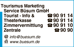 Anzeige Tourismus Marketing Service Büsum GmbH