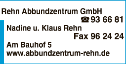 Anzeige Abbundzentrum Rehn GmbH Zimmerei