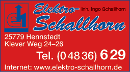 Anzeige Elektro Schallhorn Elektroinstallation
