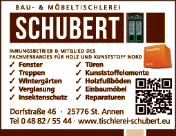 Anzeige Schubert Tischlerei und Bestattungen