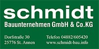 Kundenlogo Bauunternehmen Schmidt