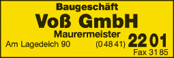 Anzeige Voß GmbH Maurermeister