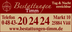 Anzeige Bestattungen Timm, Sönke Timm