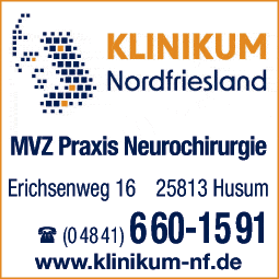 Anzeige Neurochirurgische Praxis MVZ Klinikum Nordfriesland Dr. Dong-Hun Kim
