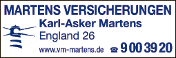 Anzeige Martens Karl-Asker Versicherungsmakler