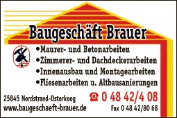 Anzeige Brauer Christian Baugeschäft