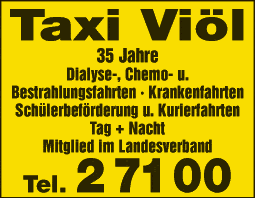 Anzeige Köster Heinrich Taxi