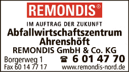 Anzeige REMONDIS GmbH & Co. KG NL Schleswig Abfallwirtschaftszentrum