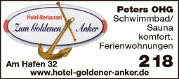 Anzeige Hotel Zum goldenen Anker Restaurant