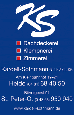 Anzeige Kardell-Sothmann GmbH & Co.KG Dachdeckerei - Klempnerei