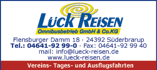 Anzeige Lück Reisen Omnibusbetrieb GmbH & Co.KG