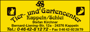 Anzeige Tier- und Gartencenter Stefan Kirchner