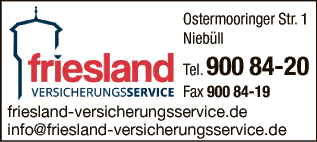 Anzeige Friesland Versicherungsservice GmbH