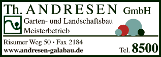 Anzeige Garten- u. Landschaftsbau Theodor Andresen GmbH