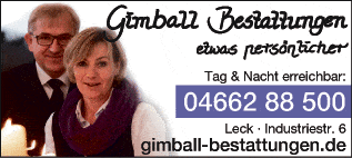 Anzeige Bestattungen Gimball Bestattungsinstitut