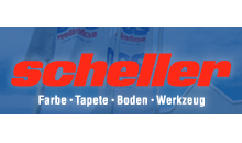 Kundenlogo Farben Scheller GmbH, Farbe · Tapete · Boden · Werkzeug