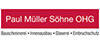 Kundenlogo Paul Müller Söhne OHG Schreinerei
