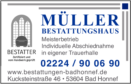 Muller Reinhard Bestattungsinstitut In Bad Honnef In Das Ortliche