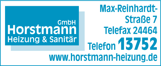 Anzeige Horstmann GmbH Heizung und Sanitär
