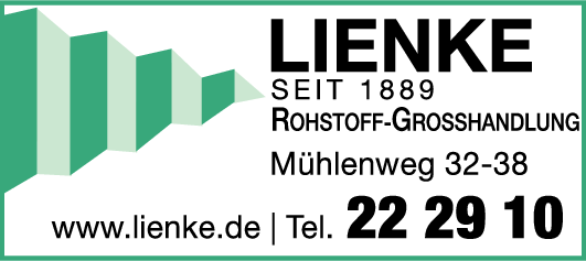 Anzeige Lienke GmbH Rohstoffgrosshandlung