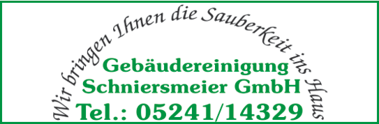 Anzeige Schniersmeier GmbH Gebäudereinigung