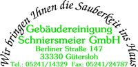 Kundenlogo Schniersmeier GmbH Gebäudereinigung