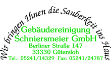 Kundenlogo von Schniersmeier GmbH Gebäudereinigung