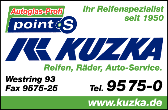 Anzeige Kuzka Reifen u. Autofachmarkt