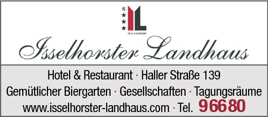 Anzeige Isselhorster Landhaus Hotel & Restaurant