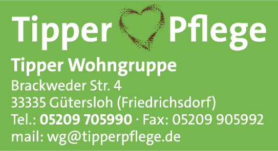 Anzeige Tipper Wohngruppe