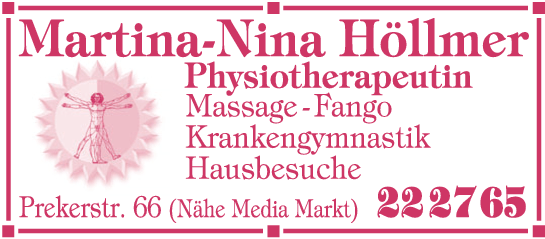 Anzeige Höllmer Martina Praxis für Physiotherapie