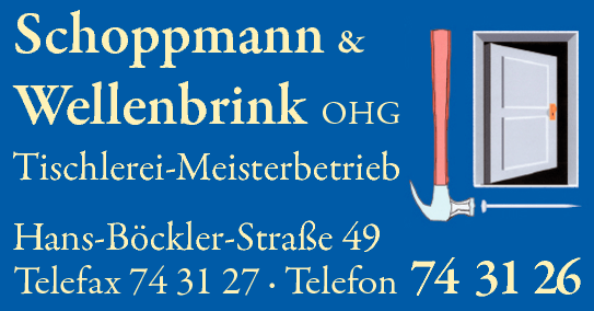 Anzeige Schoppmann & Wellenbrink OHG