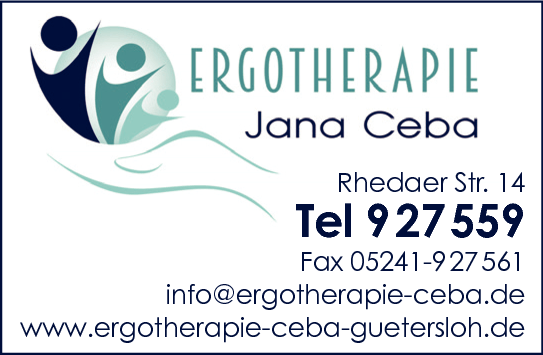 Anzeige Ceba Jana Praxis für Ergotherapie