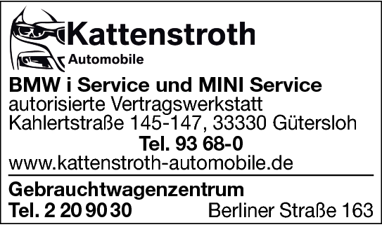 Anzeige Kattenstroth Automobile & Service GmbH Gebrauchtwagenzentrum