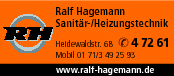 Anzeige Hagemann Ralf Sanitär- und Heizungstechnik