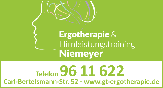 Anzeige Niemeyer S. Praxis für Ergotherapie & Hirnleistungstraining