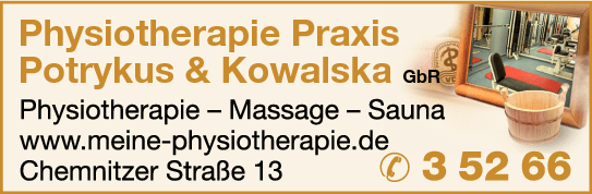 Anzeige Potrykus & Kowalska GbR Physiotherapie