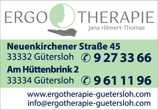 Anzeige Hilmert-Thomas Jana Praxis für Ergotherapie & Handrehabilitation Zweigstelle