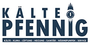 Kundenlogo von Kälte Pfennig GmbH Kälte-, Klima-,  Heiz- und Lüftungstechnik Kundenlogo von Kälte Pfennig GmbH Kälte-, Klima-,  Heiz- und Lüftungstechnik