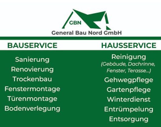 Kundenbild groß 1 General Bau Nord GmbH Haus- und Grundstücksservice