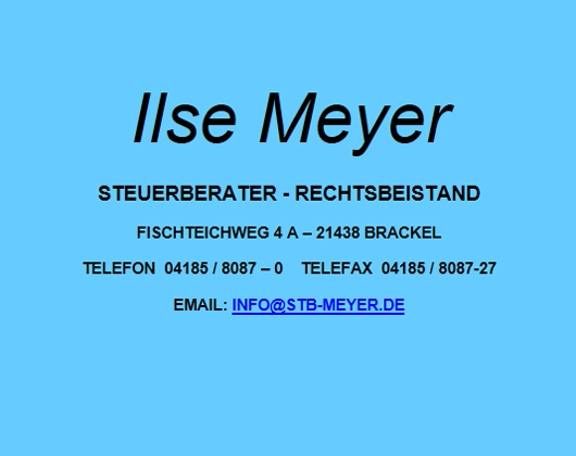 Kundenbild groß 1 Meyer Ilse Steuerberaterin