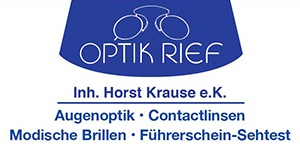 Kundenlogo von Optik Rief Inh. Horst Krause e.K. Augenoptik Kundenlogo von Optik Rief Inh. Horst Krause e.K. Augenoptik