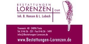 Kundenlogo von Bestattungen Lorenzen GbR