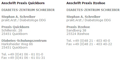 Kundenbild groß 1 Diabetes-Zentrum Schreiber Stephan A.