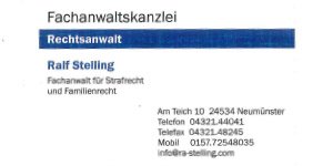 Kundenlogo von Stelling Ralf Rechtsanwalt Kundenlogo von Stelling Ralf Rechtsanwalt