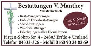 Kundenlogo von Tischlerei u. Bestattungen Inh. Volker Manthey